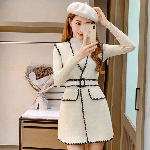 female fashion streetwear wool vest spring cardinalgan shreds with thin coat blend nzyu, Black;brown
female fashion streetwear wool vest spring cardinalgan shreds with thin coat blend nzyu, Black;brown