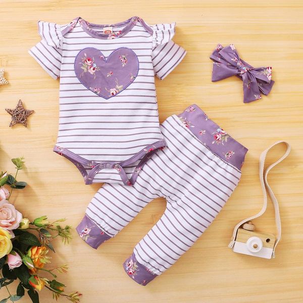 infant baby girls floral striped sleeve romper+pants+hairband outfits sets children's clothing, White
infant baby girls floral striped sleeve romper+pants+hairband outfits sets children's clothing, White