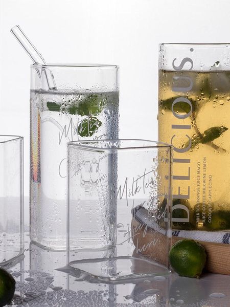 unique drinking creative glass cup nordic heat resistant square water transparent copos de vidro household products ef50gc wine glasses
unique drinking creative glass cup nordic heat resistant square water transparent copos de vidro household products ef50gc wine glasses