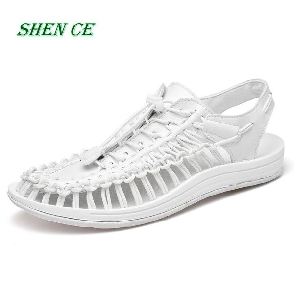 sandals shen ce brand summer for men breathable shoes woven upper slip-on beach man big size 38-46, Black
sandals shen ce brand summer for men breathable shoes woven upper slip-on beach man big size 38-46, Black