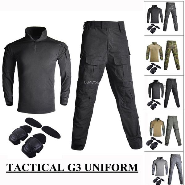 hunting sets military tactical uniform outdoor paintball shooting clothing army combat camouflage shirts + pants with knee elbow pad, Camo
hunting sets military tactical uniform outdoor paintball shooting clothing army combat camouflage shirts + pants with knee elbow pad, Camo