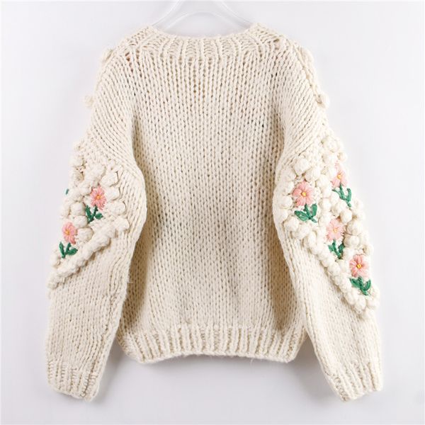 women's sweaters 2021 women winter handmade sweater and cardigans floral embroidery hollow out chic knit jacket pearl beading pbk0, White;black
women's sweaters 2021 women winter handmade sweater and cardigans floral embroidery hollow out chic knit jacket pearl beading pbk0, White;black