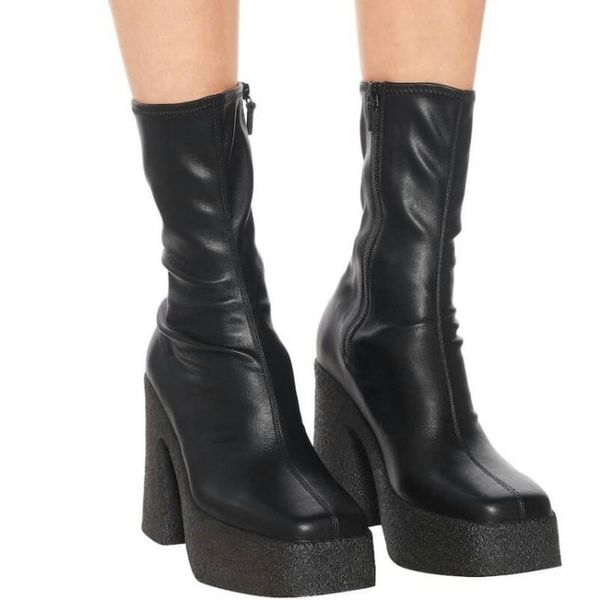 boots 2021 arrival fashion women high heels square toe ladies shoes simple platform ankle elastic women's, Black
boots 2021 arrival fashion women high heels square toe ladies shoes simple platform ankle elastic women's, Black