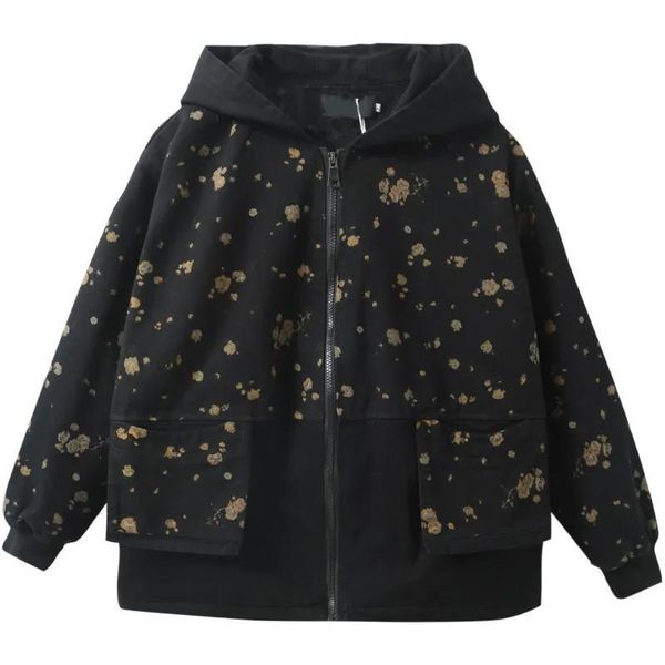 women's jackets pure cotton plus velvet thick hooded jacket women spring autumn winter size 5xl 2021 loose coat female outerwear, Black;brown
women's jackets pure cotton plus velvet thick hooded jacket women spring autumn winter size 5xl 2021 loose coat female outerwear, Black;brown