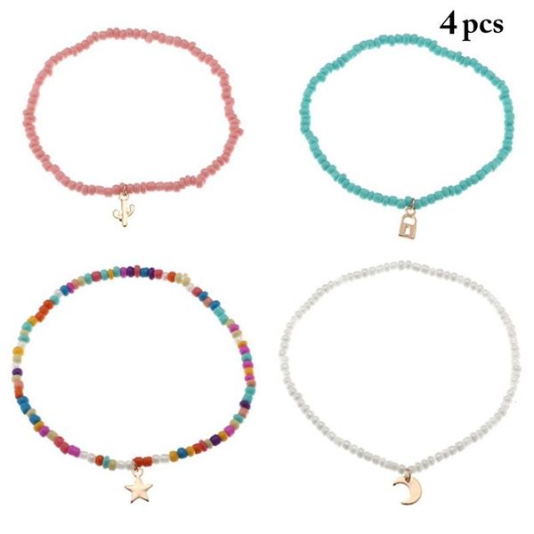 anklets 4pcs/set rainbow beaded anklet bracelet for women adjustable colorful barefoot sandals on foot ankle jewelry, Red;blue
anklets 4pcs/set rainbow beaded anklet bracelet for women adjustable colorful barefoot sandals on foot ankle jewelry, Red;blue