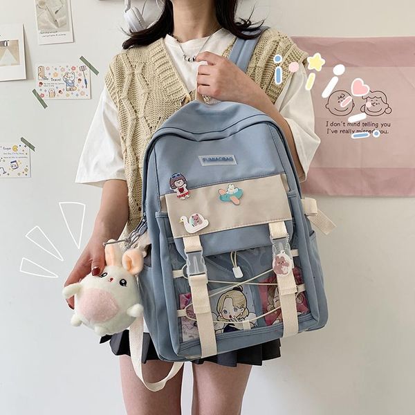 backpack women 2021 kawaii summer waterproof nylon travel rucksack girl book schoolbag cute femal leisure shoulder mochilas
backpack women 2021 kawaii summer waterproof nylon travel rucksack girl book schoolbag cute femal leisure shoulder mochilas