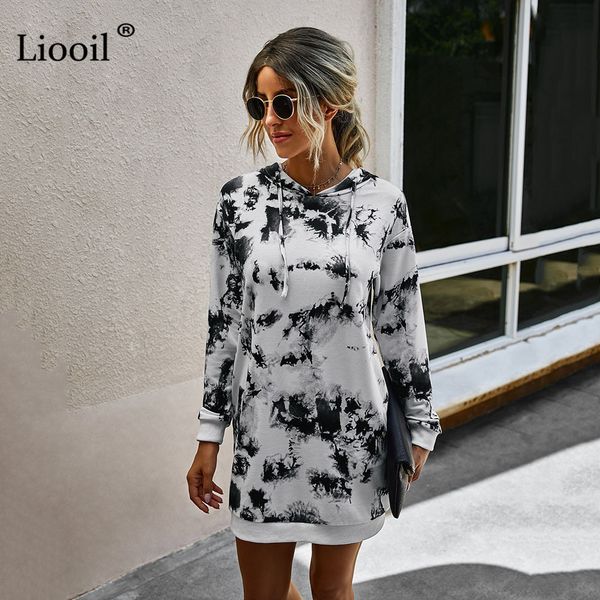 dress tie dye hooded sweatshirt midi dress women autumn long sleeve with pockets casual loose womens print dresses k7fn, Black;gray
dress tie dye hooded sweatshirt midi dress women autumn long sleeve with pockets casual loose womens print dresses k7fn, Black;gray