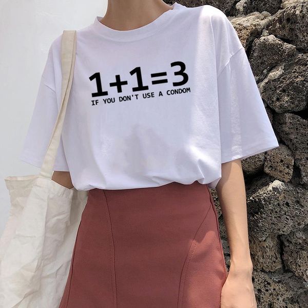 women's t-shirt harajuku math problem summer funny t shirts women short sleeve o-neck cotton tshirt casual loose tee shirt femme, White
women's t-shirt harajuku math problem summer funny t shirts women short sleeve o-neck cotton tshirt casual loose tee shirt femme, White