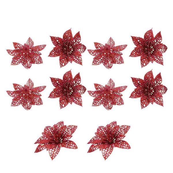 decorative flowers & wreaths 10pcs glitter simulated flower decors xmas tree adorns props
decorative flowers & wreaths 10pcs glitter simulated flower decors xmas tree adorns props