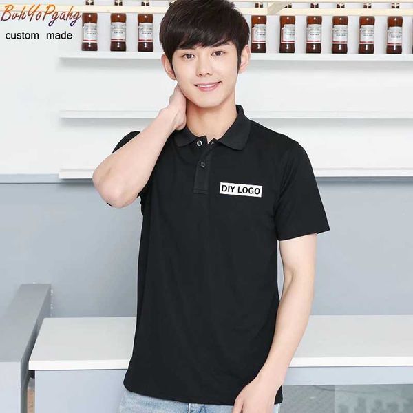 men's polos customized/diy logo design and women's shirt personalized short-sleeved advertising, White;black
men's polos customized/diy logo design and women's shirt personalized short-sleeved advertising, White;black