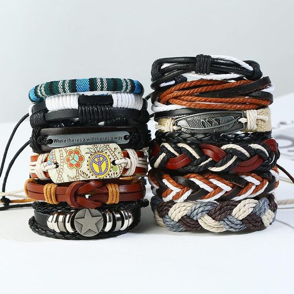 charm bracelets bpk031 diy cowhide genuine leather handmade woven bracelet braslet for men multilayer brazalet 12pcs accesorios hombre, Golden;silver
charm bracelets bpk031 diy cowhide genuine leather handmade woven bracelet braslet for men multilayer brazalet 12pcs accesorios hombre, Golden;silver