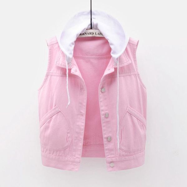 women's vests plus size 5xl removable hooded denim vest women slim waistcoat sleeveless jacket fashion blue pink white short jeans fema, Black;white
women's vests plus size 5xl removable hooded denim vest women slim waistcoat sleeveless jacket fashion blue pink white short jeans fema, Black;white