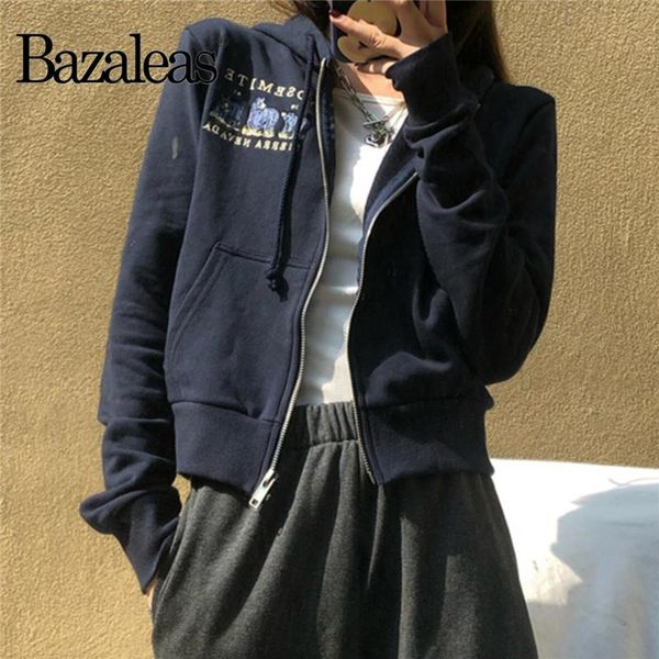 women's hoodies & sweatshirts bazaleas punk front zipper women fashion coat outwear vintage bear embroidered sweatshirt with hat, Black
women's hoodies & sweatshirts bazaleas punk front zipper women fashion coat outwear vintage bear embroidered sweatshirt with hat, Black