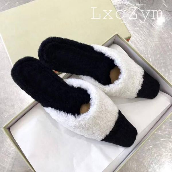 winter furry slippers women real sheep fur slides outside sandals female fluffy pointed toe shoes woman brand slipper, Black
winter furry slippers women real sheep fur slides outside sandals female fluffy pointed toe shoes woman brand slipper, Black