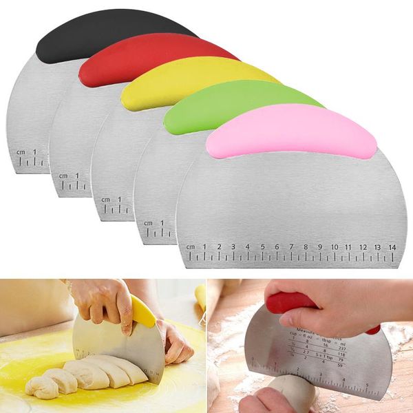 pastry chopper flour cutter with scale stainless steel dough pizza comfortable handle scraper2021 baking & tools
pastry chopper flour cutter with scale stainless steel dough pizza comfortable handle scraper2021 baking & tools