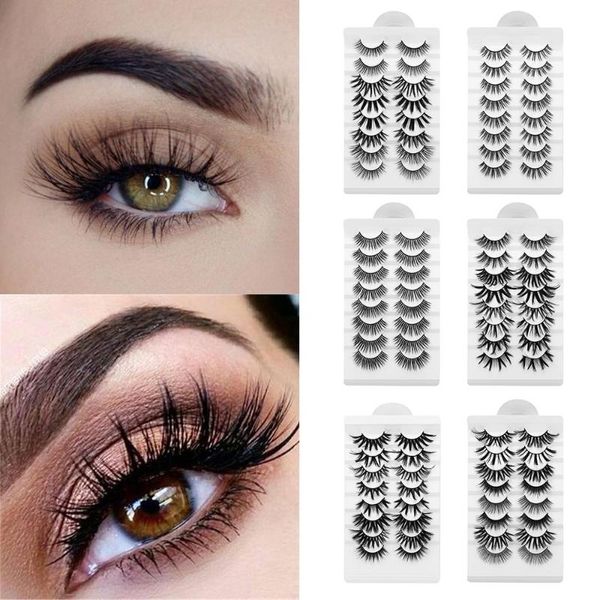 false eyelashes 8 pairs woman long natural multilayered effect wispies fluffy eye lash extension 3d mink full volume thick
false eyelashes 8 pairs woman long natural multilayered effect wispies fluffy eye lash extension 3d mink full volume thick
