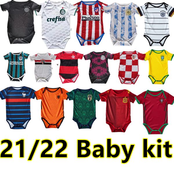 21 22 baby kit soccer jerseys national team 6 to 18 months football shirts ball infant kits squad bodysuit 2021 2022 crawling clothes maillo, Black;yellow
21 22 baby kit soccer jerseys national team 6 to 18 months football shirts ball infant kits squad bodysuit 2021 2022 crawling clothes maillo, Black;yellow