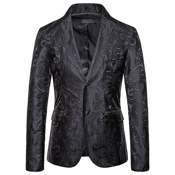 men's suits & blazers casual male fashion fine-fitting paisley suit business jacket stage singer host ball nicht club, White;black
men's suits & blazers casual male fashion fine-fitting paisley suit business jacket stage singer host ball nicht club, White;black