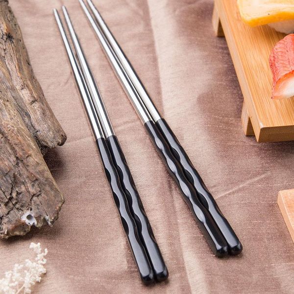 chopsticks 5 pairs stainless steel set dinnerware black alloy japanese korean anti-slip grade sushi sticks home el gifts
chopsticks 5 pairs stainless steel set dinnerware black alloy japanese korean anti-slip grade sushi sticks home el gifts