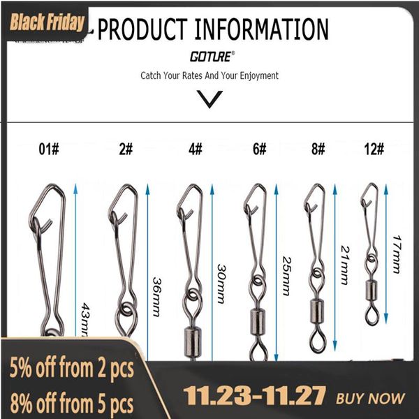 fishing hooks 50pcs ball bearing swivels lure tackle snap connector bait holder with hooked fishhook
fishing hooks 50pcs ball bearing swivels lure tackle snap connector bait holder with hooked fishhook