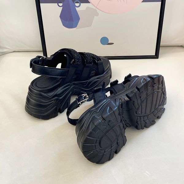 sport sandals women 2022 fashion thick bottom gladiator ladies chunky sandals summer platform wedge beach shoes sandalias mujer, Black
sport sandals women 2022 fashion thick bottom gladiator ladies chunky sandals summer platform wedge beach shoes sandalias mujer, Black