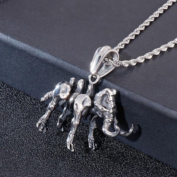 pendant necklaces punk style prehistoric giant mammoth men's fashion stainless steel party necklace, Silver
pendant necklaces punk style prehistoric giant mammoth men's fashion stainless steel party necklace, Silver
