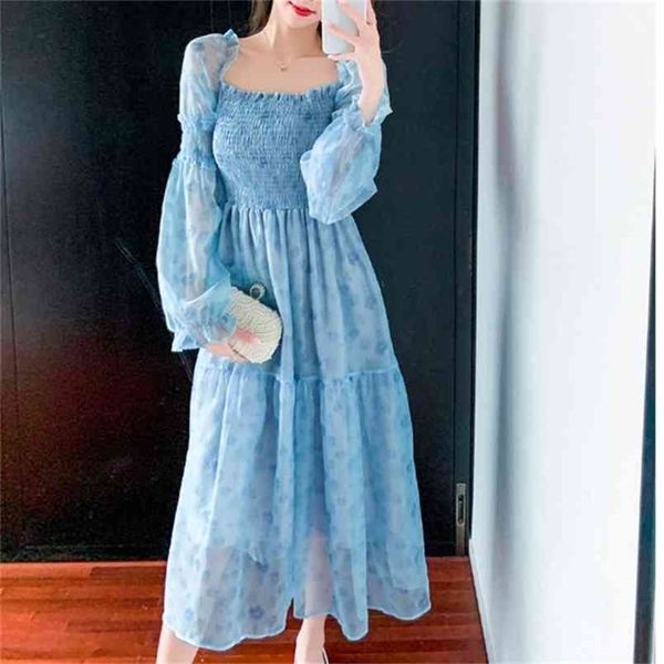 sweet floral print boho dress summer women chiffon vintage square neck elegant long sleeve beach robe 210519, Black;gray
sweet floral print boho dress summer women chiffon vintage square neck elegant long sleeve beach robe 210519, Black;gray