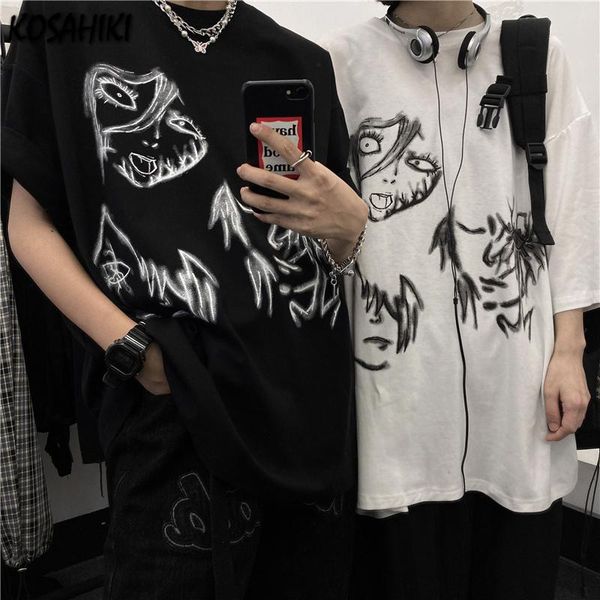 women's t-shirt kosahiki summer short sleeve women japanese harajuku cartoon print t shirts casual tees aesthetic graphic, White
women's t-shirt kosahiki summer short sleeve women japanese harajuku cartoon print t shirts casual tees aesthetic graphic, White