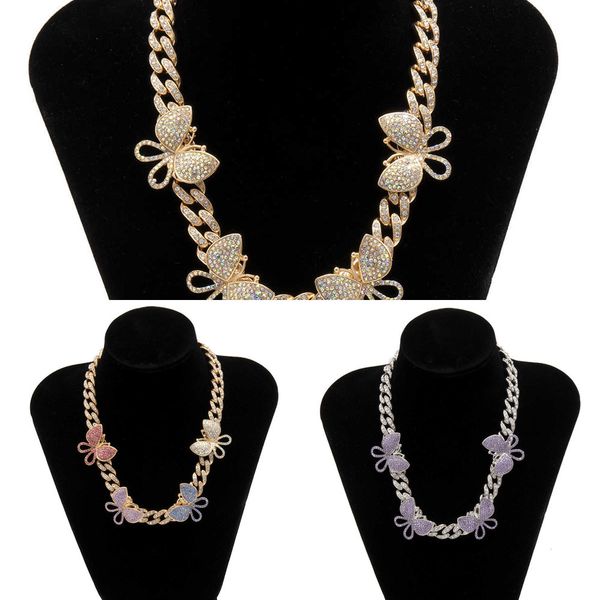 multicolor enamel cz butterfly necklace miami cuba link butterfly necklace ras ice collar shiny crystal women's jewelry q0809, Silver
multicolor enamel cz butterfly necklace miami cuba link butterfly necklace ras ice collar shiny crystal women's jewelry q0809, Silver