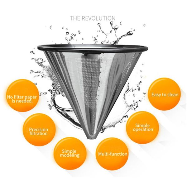 coffee filters portable filter cup strainer holder stainless steel reusable home funnel dripper tea tools accessories kitchen mesh
coffee filters portable filter cup strainer holder stainless steel reusable home funnel dripper tea tools accessories kitchen mesh
