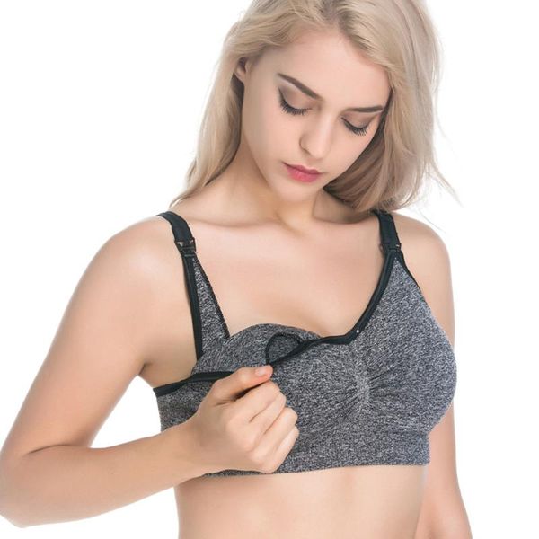 women's underwear nursing bra maternity unbuttoned breastfeeding seamless sports plus size intimates, White
women's underwear nursing bra maternity unbuttoned breastfeeding seamless sports plus size intimates, White