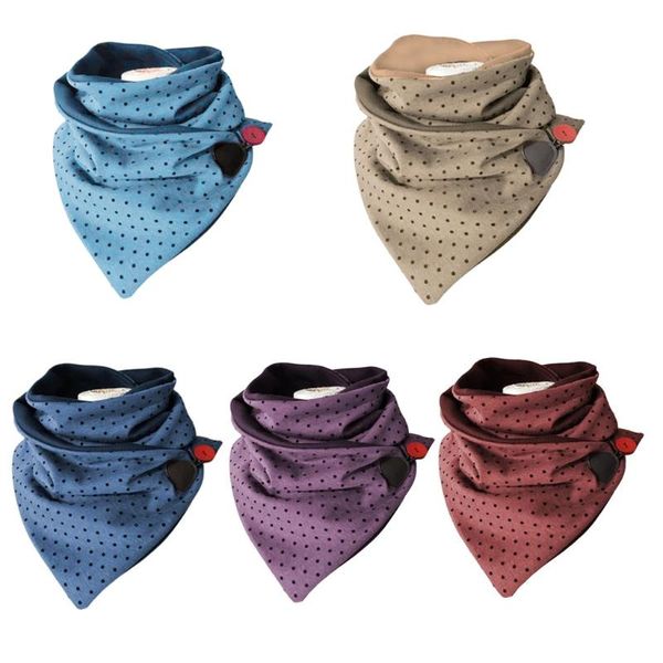 scarves women men winter button triangle scarf vintage polka dot printing thicken neck warmer cold weather windproof shawl wrap, Blue;gray
scarves women men winter button triangle scarf vintage polka dot printing thicken neck warmer cold weather windproof shawl wrap, Blue;gray