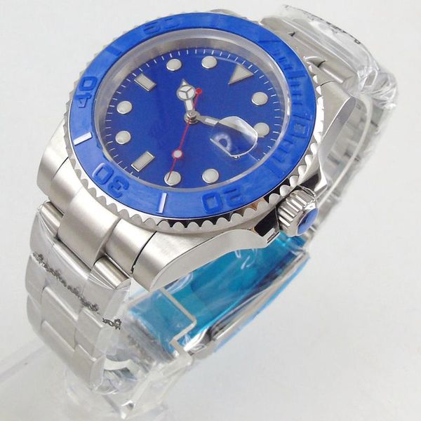 wristwatches blue 40mm men wristwatch nh35 miyota 8215 movement brushed bezel insert stainless steel bracelet, Slivery;brown
wristwatches blue 40mm men wristwatch nh35 miyota 8215 movement brushed bezel insert stainless steel bracelet, Slivery;brown