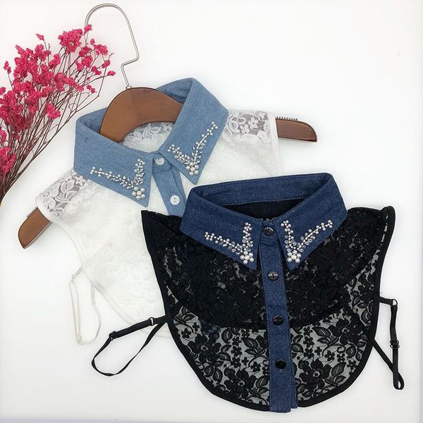 bow ties sitonjwly floral lace hollow fake collar women female detachable collars lady removable lapel half turn down false, Black;gray
bow ties sitonjwly floral lace hollow fake collar women female detachable collars lady removable lapel half turn down false, Black;gray
