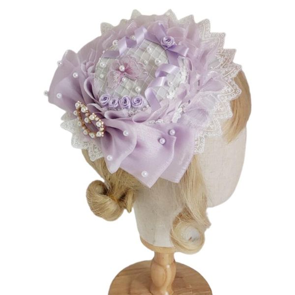 other event & party supplies japanese lolita sweet mini flat hat butterfly ribbon bow floral fascinators cap pearl beaded cosplay hair c
other event & party supplies japanese lolita sweet mini flat hat butterfly ribbon bow floral fascinators cap pearl beaded cosplay hair c