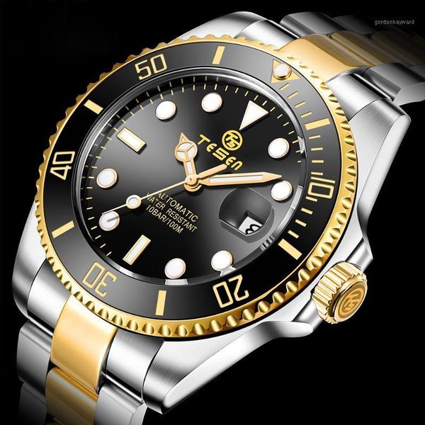 wristwatches tesen role men mechanical wristwatch automatic watch sapphire glass ceramic rrotating ring 2021 steeldive relogio masculino, Slivery;brown
wristwatches tesen role men mechanical wristwatch automatic watch sapphire glass ceramic rrotating ring 2021 steeldive relogio masculino, Slivery;brown