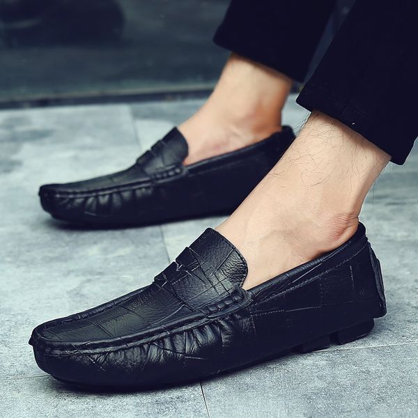genuine leather men casual shoes luxury brand 2019 mens loafers moccasins breathable slip on black driving shoes plus size 38-47, Red;white
genuine leather men casual shoes luxury brand 2019 mens loafers moccasins breathable slip on black driving shoes plus size 38-47, Red;white
