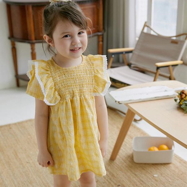girl's dresses sweet girls' tender yellow short-sleeved dress summer girls princess, Red;yellow
girl's dresses sweet girls' tender yellow short-sleeved dress summer girls princess, Red;yellow