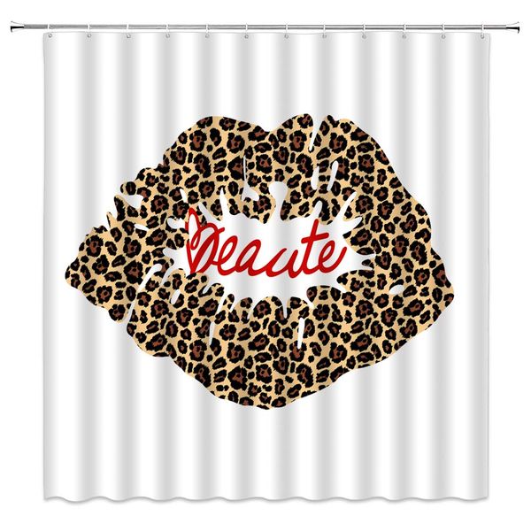 leopard lips shower curtain woman funny kiss charming girls lady romantic valentine's day decor fabric bath curtain 7070
leopard lips shower curtain woman funny kiss charming girls lady romantic valentine's day decor fabric bath curtain 7070