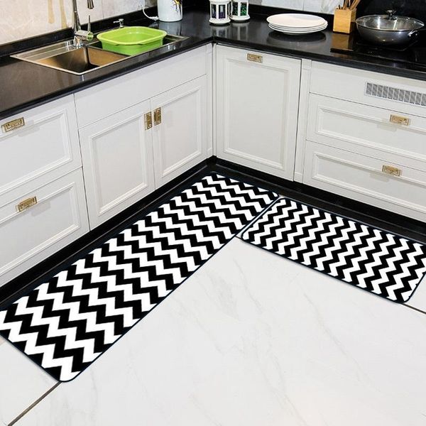 kitchen carpet geometric white and black wave hallway doormat bedroom bedside non-slip floor mat bathroom water absorption rugs carpets
kitchen carpet geometric white and black wave hallway doormat bedroom bedside non-slip floor mat bathroom water absorption rugs carpets