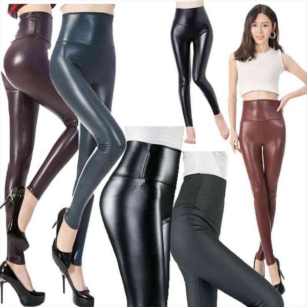 high waist pu leather skinny women legging black matt leggins ankle-length stretchy pants for
high waist pu leather skinny women legging black matt leggins ankle-length stretchy pants for