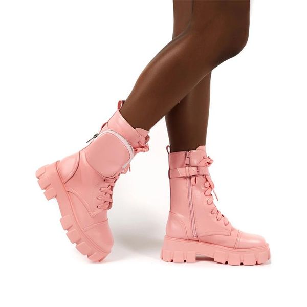 women pocket boots lace up ladies ankle female buckle strap black chunky pouch woman platform
women pocket boots lace up ladies ankle female buckle strap black chunky pouch woman platform