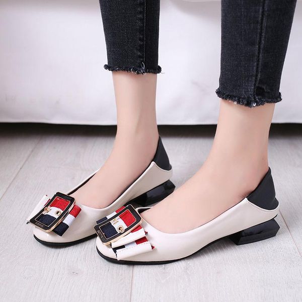 leather metal decoration buckle strap shallow soft bottom boat shoes fashion comfortable fretwork heels retro women dress, Black
leather metal decoration buckle strap shallow soft bottom boat shoes fashion comfortable fretwork heels retro women dress, Black
