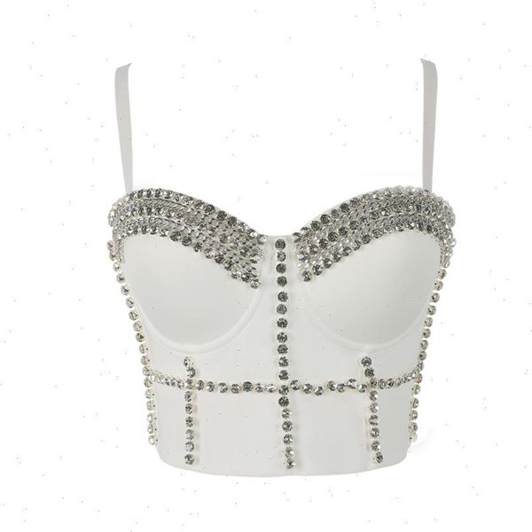 corset beads diamond women tank white sling crop with straps nightclub body shaping mujer
corset beads diamond women tank white sling crop with straps nightclub body shaping mujer