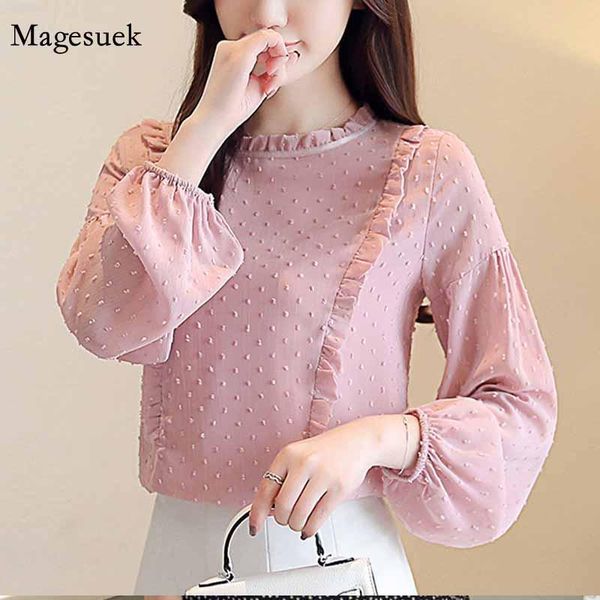 women's blouses & shirts fashion long sleeve o-neck 2021 autumn women chiffon pink bottom female feminine blusas 1699 50, White
women's blouses & shirts fashion long sleeve o-neck 2021 autumn women chiffon pink bottom female feminine blusas 1699 50, White