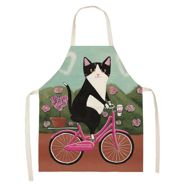 aprons cat printed women kitchen apron linen sleeveless chef cooking accessories baking waitress shies
aprons cat printed women kitchen apron linen sleeveless chef cooking accessories baking waitress shies