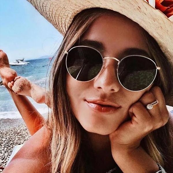 metal classic vintage sunglasses women brand designer round glasses male female small frame mirror oculos de sol masculino, White;black
metal classic vintage sunglasses women brand designer round glasses male female small frame mirror oculos de sol masculino, White;black