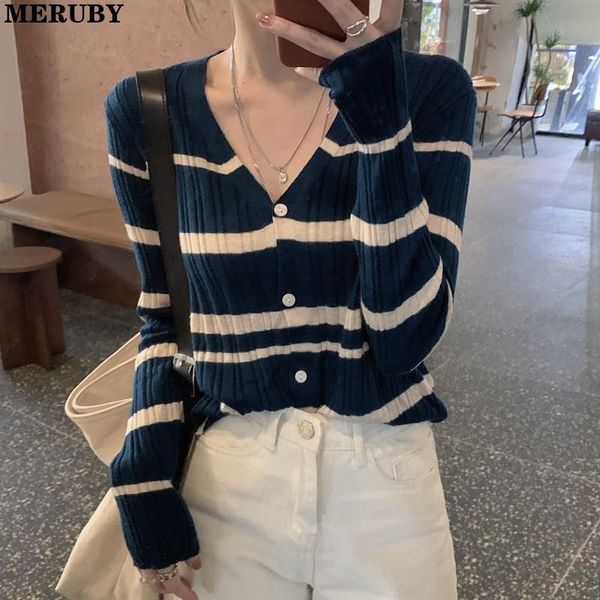 women's knits & tees casual v-neck striped knitted cardigan sweater women autumn full sleeve single breasted slim female jumpers 2021, White
women's knits & tees casual v-neck striped knitted cardigan sweater women autumn full sleeve single breasted slim female jumpers 2021, White