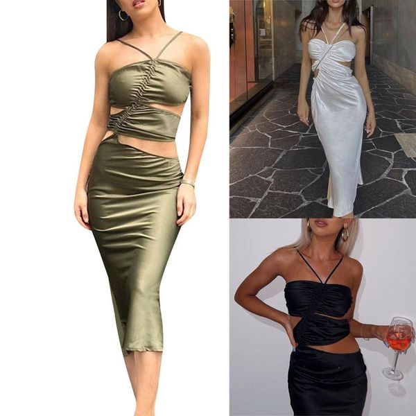 casual dresses women fashion halter backless dress stylish solid color drawstring for ladies female, Black;gray
casual dresses women fashion halter backless dress stylish solid color drawstring for ladies female, Black;gray