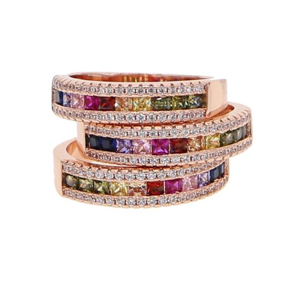 wedding rings 2021 arrived rose gold color engagement band cz eternity ring with rainbow colorful trendy finger jewelry, Slivery;golden
wedding rings 2021 arrived rose gold color engagement band cz eternity ring with rainbow colorful trendy finger jewelry, Slivery;golden